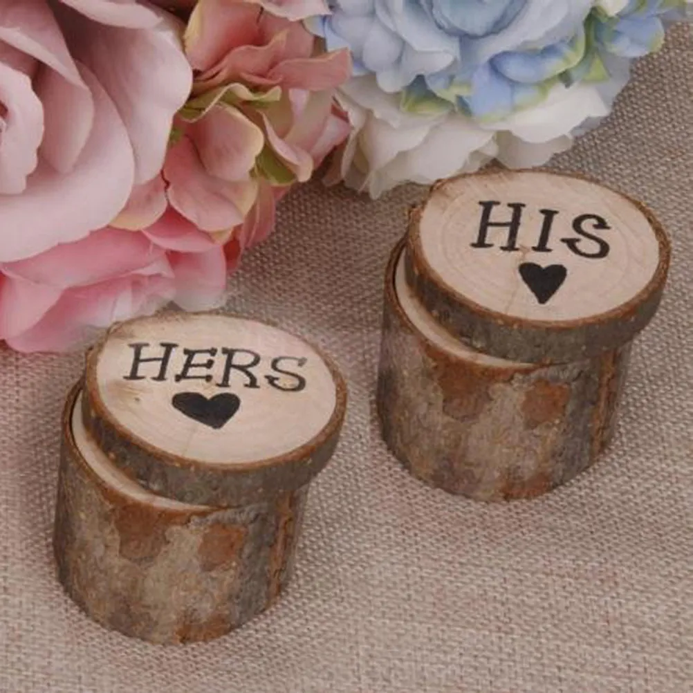 2Pcs Hershis Wooden Wedding Ring Box Rustic Shabby Chic Style Natural Wood Ring Bearer Box 6Cm Diameter 5Cm Height for Rustic
2Pcs Hershis Wooden Wedding Ring Box Rustic Shabby Chic Style Natural Wood Ring Bearer Box 6Cm Diameter 5Cm Height for Rustic