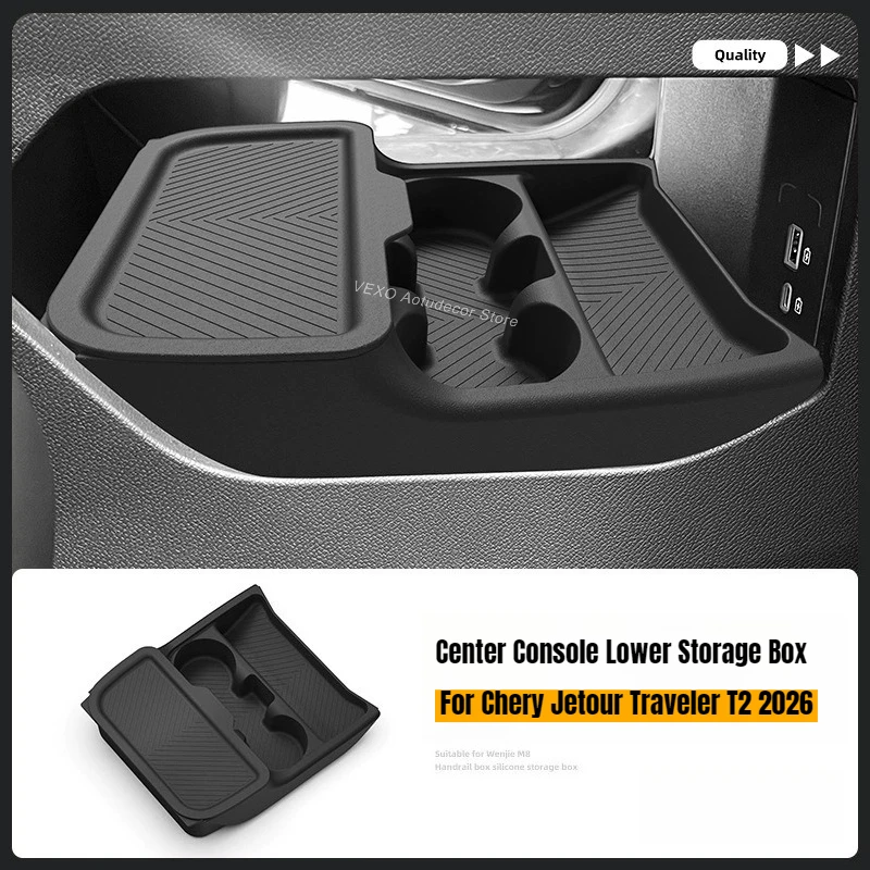 For Chery Jetour Traveler T2 2023-2026 Center Console Lower Storage Box Dust-proof Under Central Bottle Holder Organizer Tray
For Chery Jetour Traveler T2 2023-2026 Center Console Lower Storage Box Dust-proof Under Central Bottle Holder Organizer Tray