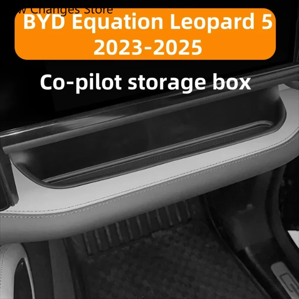 For BYD Leopard 5 23-25 Car Co-pilot Front Silicone Storage Box Modified Auto Instrument Panel Storage Box Pad Car Upgrade Parts
For BYD Leopard 5 23-25 Car Co-pilot Front Silicone Storage Box Modified Auto Instrument Panel Storage Box Pad Car Upgrade Parts
