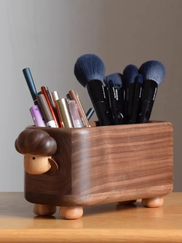 Large Sheep Wooden Pen Holder Creative Office Desk Decoration Small Sheep Roll Storage Box Gift Real Wood Storage Organizer
Large Sheep Wooden Pen Holder Creative Office Desk Decoration Small Sheep Roll Storage Box Gift Real Wood Storage Organizer