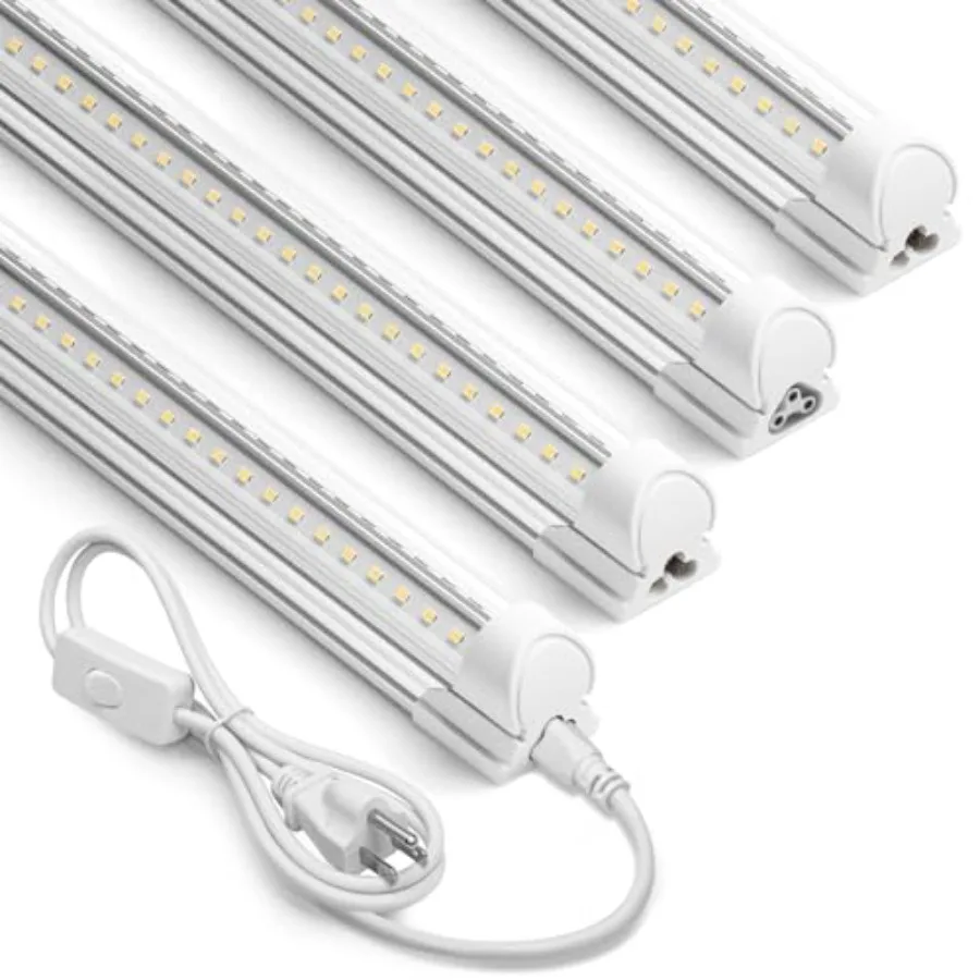 2Feet LED Shop Light, 3000LM, 20W, T8 Shop Lights for Garage, Workbench, Cabinet, Workshop, Room, LED Tube Lights, Linkable Cei
2Feet LED Shop Light, 3000LM, 20W, T8 Shop Lights for Garage, Workbench, Cabinet, Workshop, Room, LED Tube Lights, Linkable Cei