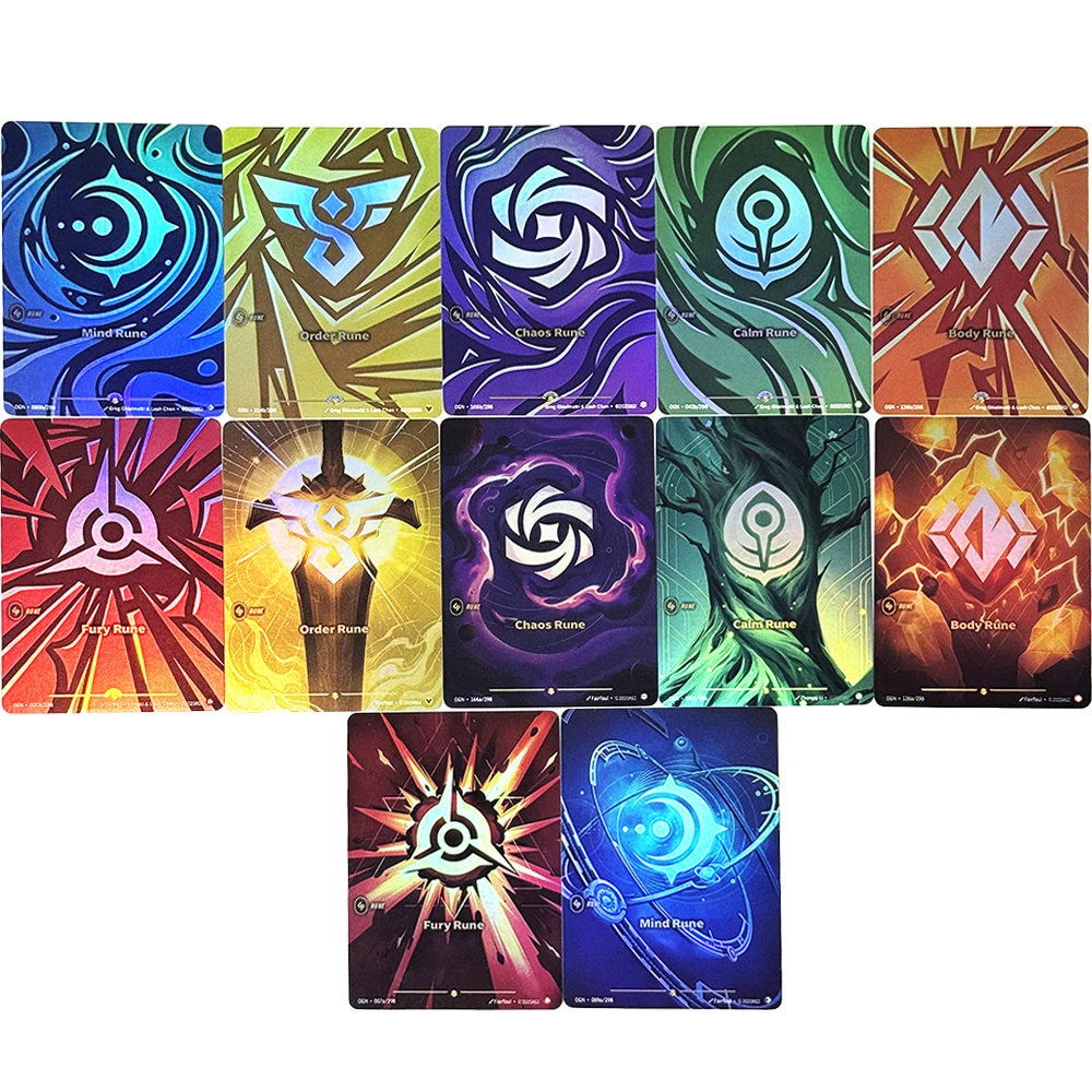 Riftbound League of Legends RUNE Trading Card Game (EN) Fury Mind Calm Body Order Chaos Textured Foil Card DIY Collectible Cards
Riftbound League of Legends RUNE Trading Card Game (EN) Fury Mind Calm Body Order Chaos Textured Foil Card DIY Collectible Cards