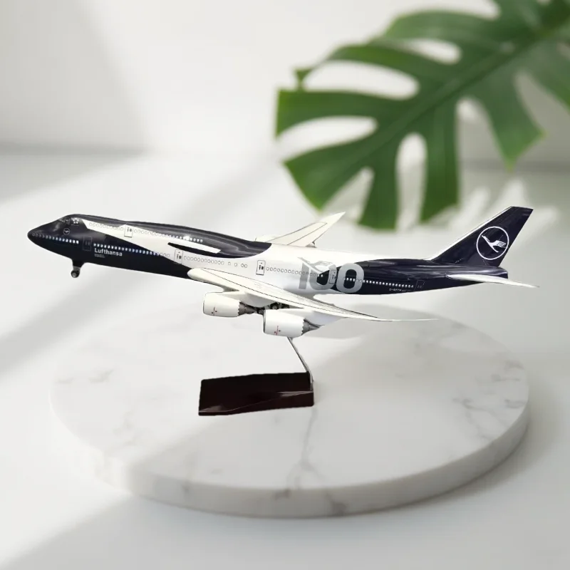 47cm Large Airplane Model Lufthansa 100th B747 Airways Diecast Resin 1:150 Scale Aircraft With Wheels & Voice Control Souvenir
47cm Large Airplane Model Lufthansa 100th B747 Airways Diecast Resin 1:150 Scale Aircraft With Wheels & Voice Control Souvenir