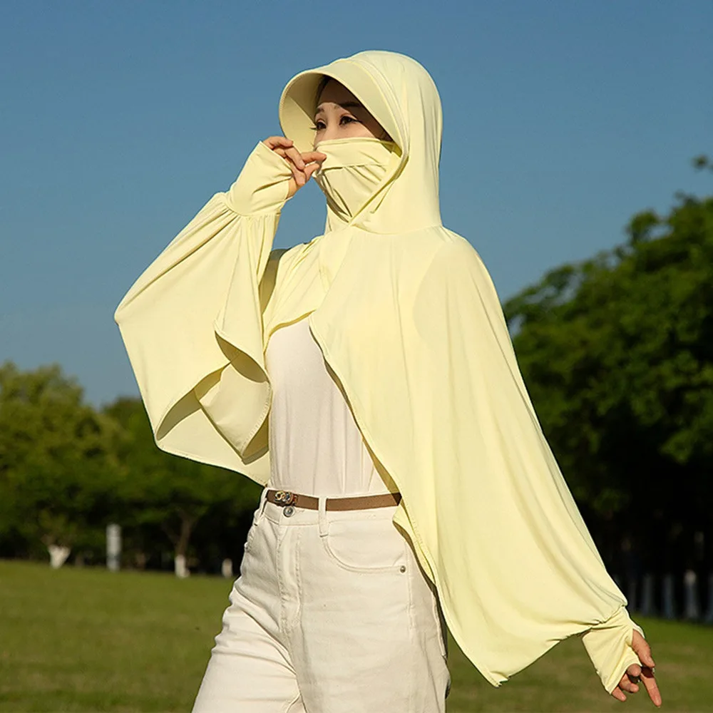 Ice Silk Sunscreen Shawl Long Sleeve Anti-UV Driving Short Cloak Quick Drying Breathable Cycling Sunshade Clothing Summer
Ice Silk Sunscreen Shawl Long Sleeve Anti-UV Driving Short Cloak Quick Drying Breathable Cycling Sunshade Clothing Summer