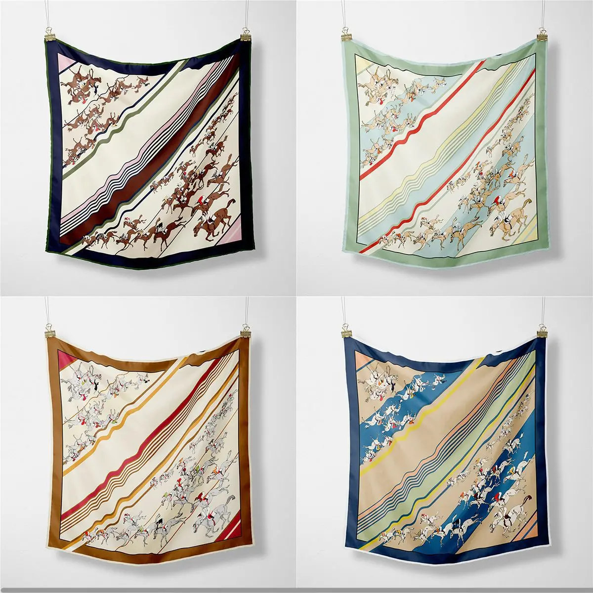 New 53cm Parallel Race Women's Versatile Twill Silk Decorative Professional Small Square Scarf Necktie Scarf
New 53cm Parallel Race Women's Versatile Twill Silk Decorative Professional Small Square Scarf Necktie Scarf