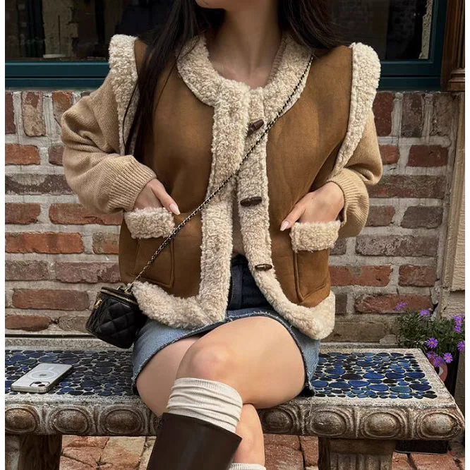 Женский жилет из меха ягненка Svel, осень-зима 2022, сезон, застежка на пуговицы, топ из шерсти и кожи с внутренней отделкой
Женский жилет из меха ягненка Svel, осень-зима 2022, сезон, застежка на пуговицы, топ из шерсти и кожи с внутренней отделкой