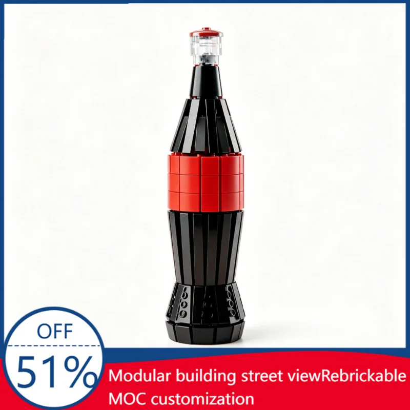 513PCS Customize MOC Classic Cola Glass Bottle Model Building Blocks Assembly Educational Toy Birthday Christmas Gift For Kids
513PCS Customize MOC Classic Cola Glass Bottle Model Building Blocks Assembly Educational Toy Birthday Christmas Gift For Kids