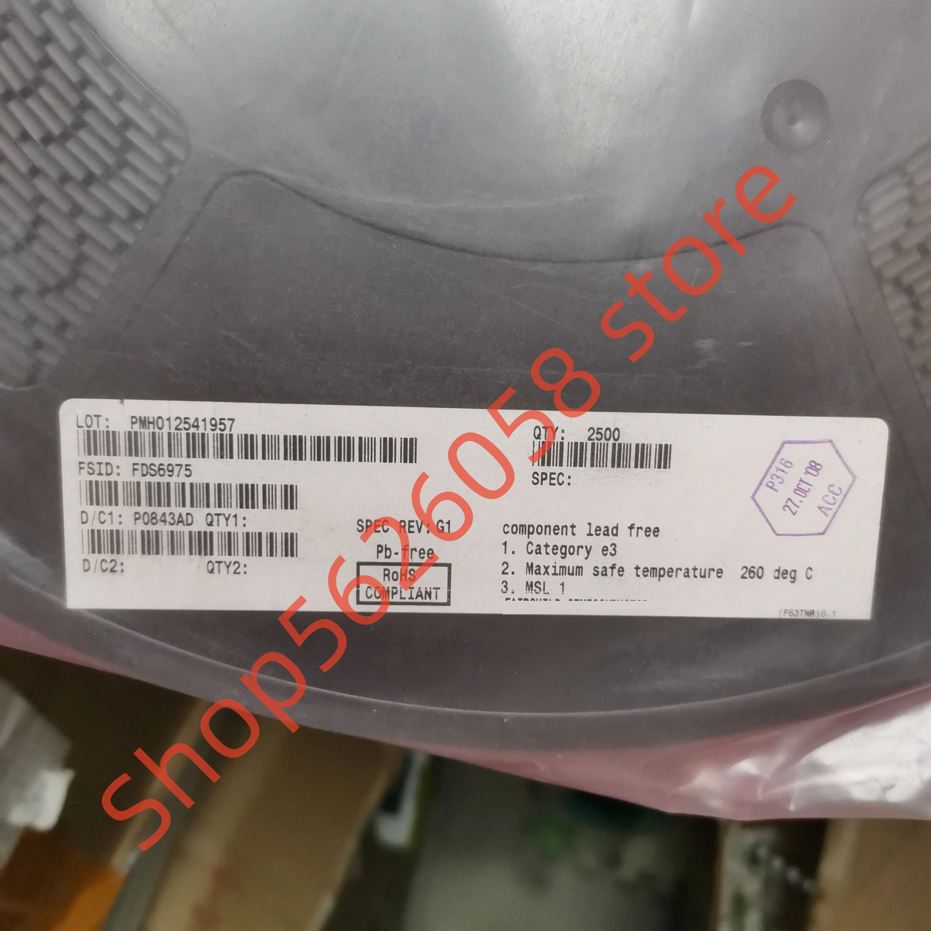 FDS6975 10 шт./лот SOP8 30 В 6 А 32 мОм @ 10 В, 6 А оригинальный и аутентичный, бесплатная доставка
FDS6975 10 шт./лот SOP8 30 В 6 А 32 мОм @ 10 В, 6 А оригинальный и аутентичный, бесплатная доставка