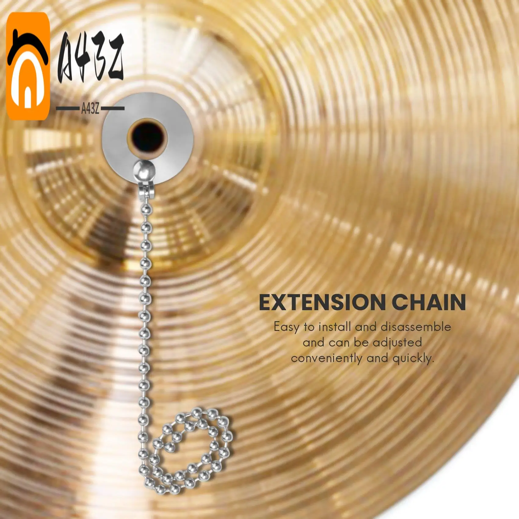 A43Z-Zinc Alloy Cymbal Sizzler Extension Chain For Drum Jazz Set Used For Drum Kits, Jazz Drums
A43Z-Zinc Alloy Cymbal Sizzler Extension Chain For Drum Jazz Set Used For Drum Kits, Jazz Drums