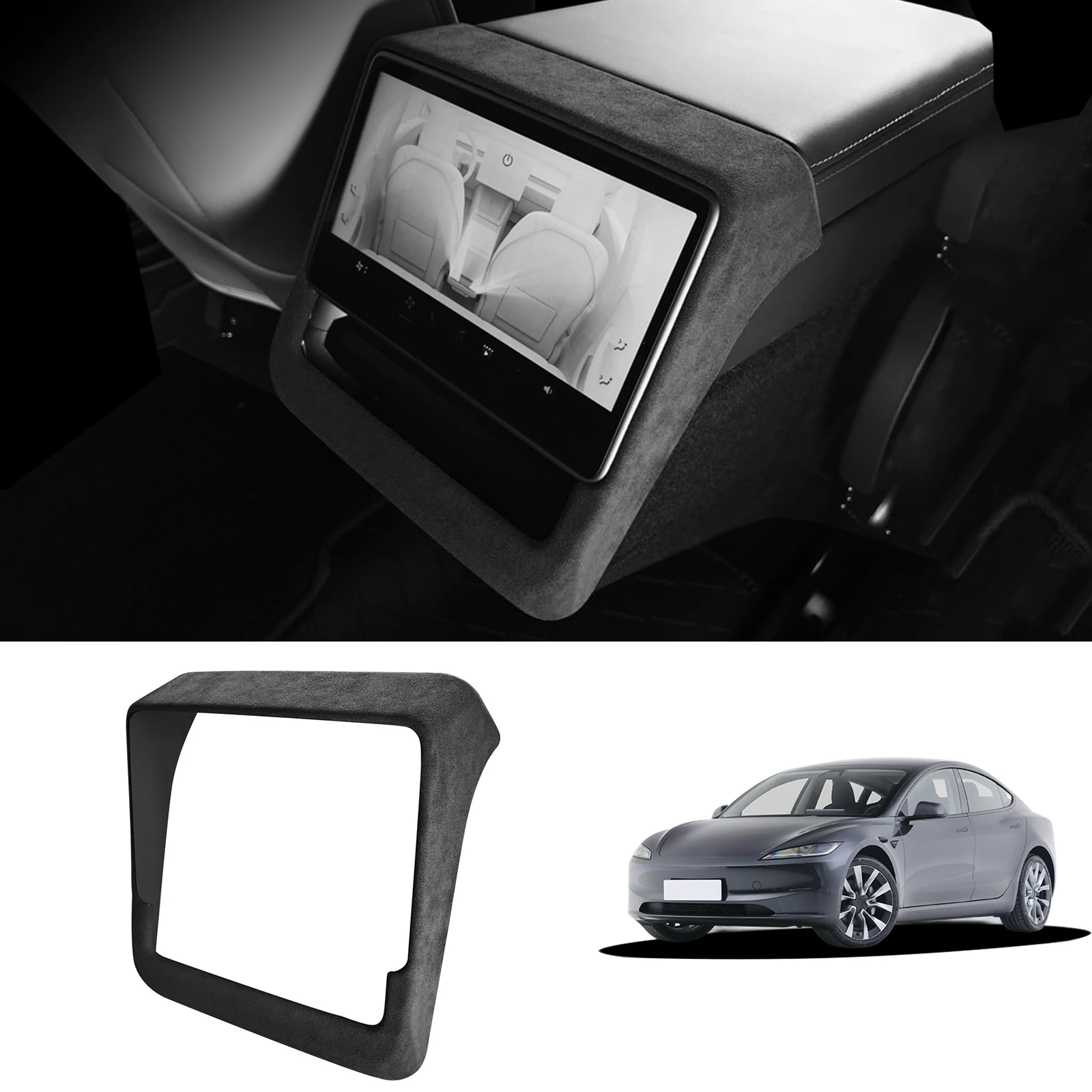 For Tesla Model 3/Y Highland Juniper Car Screen Display Frame Trim Rear Air Outlet Center Console Cover Suede Interior Accessory
For Tesla Model 3/Y Highland Juniper Car Screen Display Frame Trim Rear Air Outlet Center Console Cover Suede Interior Accessory