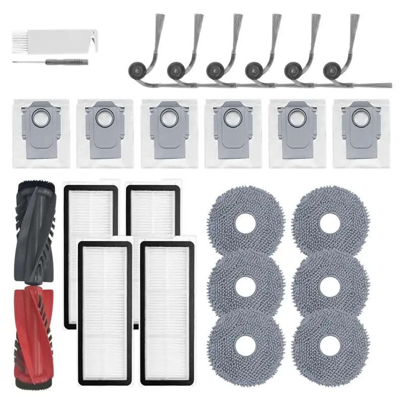 Hot-Qrevo S5V Accessories Kit For Roborock Qrevo S5V/Curv/Edge Robot Vacuum Brush Filter Mop Bags
Hot-Qrevo S5V Accessories Kit For Roborock Qrevo S5V/Curv/Edge Robot Vacuum Brush Filter Mop Bags