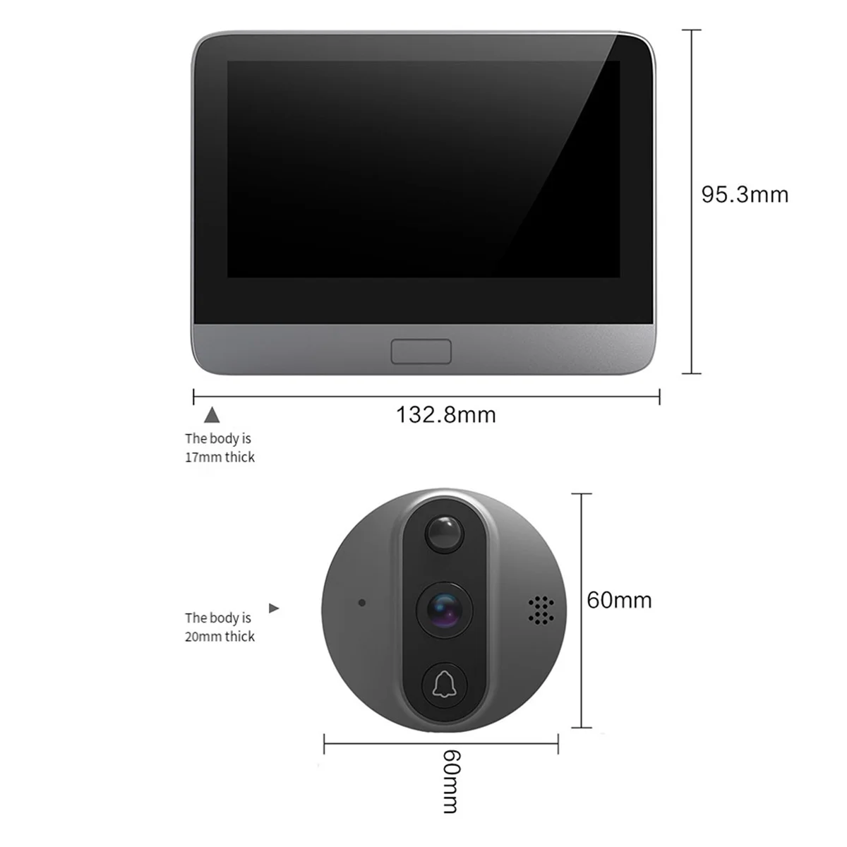 【Buy&It$Now】3MP Smart Life Tuya 1080P WiFi Door Bell Eye Peephole Camera 5000mAh Battery PIR Motion Detector IR Digital Viewer
【Buy&It$Now】3MP Smart Life Tuya 1080P WiFi Door Bell Eye Peephole Camera 5000mAh Battery PIR Motion Detector IR Digital Viewer