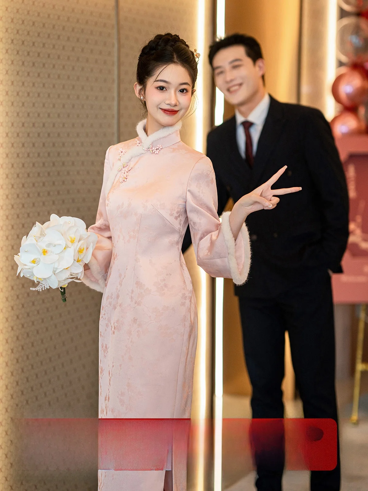 Ele Pink Wedding Dr for Women Engagement Ceremony Drinking Ceremony New Bride Autumn Winter New Arrival
Ele Pink Wedding Dr for Women Engagement Ceremony Drinking Ceremony New Bride Autumn Winter New Arrival