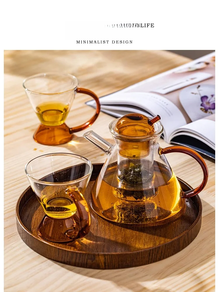 Tlife Fuzz Glass Tea Set High Temperature Resistant Tea Pot Tea Cup for Home Use Tea Water Separation Chinese Sle Diningware
Tlife Fuzz Glass Tea Set High Temperature Resistant Tea Pot Tea Cup for Home Use Tea Water Separation Chinese Sle Diningware