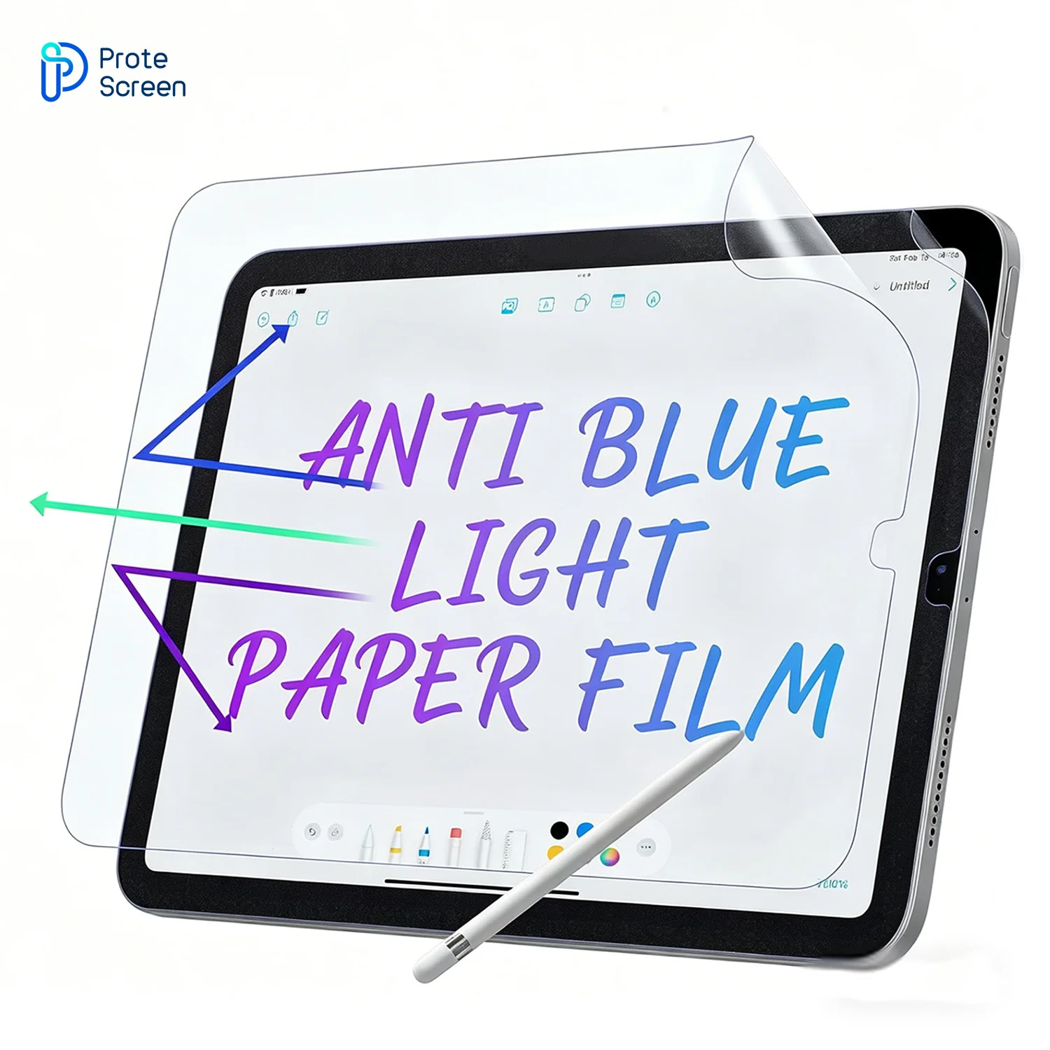 Protescreen 2 Pack Anti Blue Light Paper Film for iPad Pro 12.9 Inch 2018 2020 2021 2022, Drawing & Writing Feel Like on Paper
Protescreen 2 Pack Anti Blue Light Paper Film for iPad Pro 12.9 Inch 2018 2020 2021 2022, Drawing & Writing Feel Like on Paper
