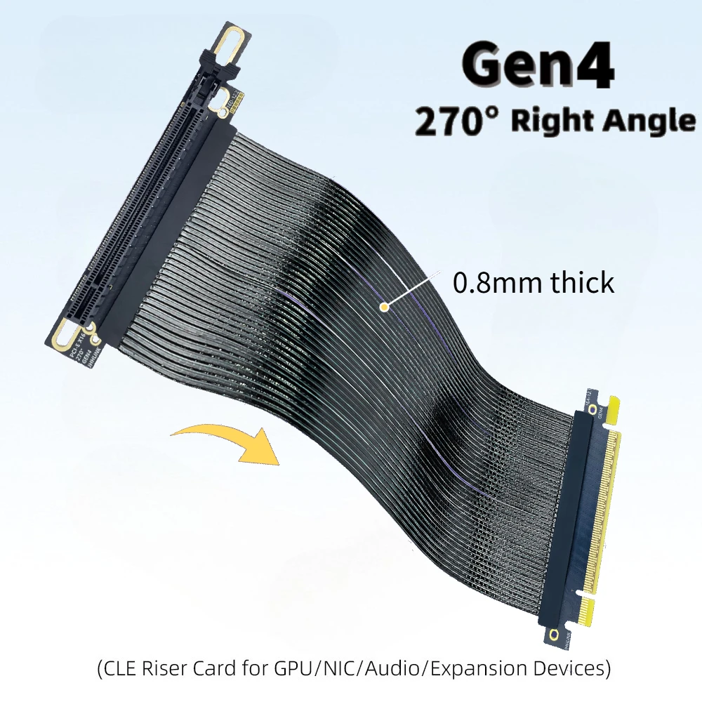 Кабель-удлинитель для видеокарты JHH-Link New PCIE 4.0 X16 GEN4, 270 ° Кабель-адаптер для видеокарты H1 (уголок) для игрового ПК
Кабель-удлинитель для видеокарты JHH-Link New PCIE 4.0 X16 GEN4, 270 ° Кабель-адаптер для видеокарты H1 (уголок) для игрового ПК