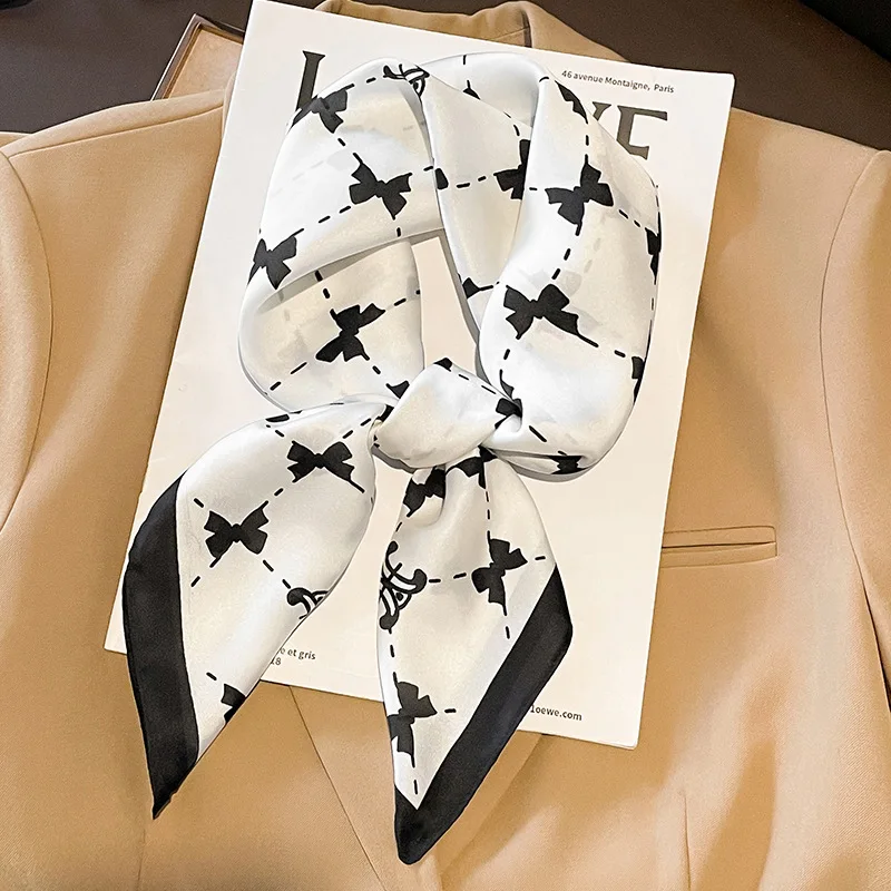 2023 Design Neckerchief Square Silk Scarf for Women Fashion Flower Print Satin Hand Bag Wrist Wraps Lady Scarves Shawl Foulard
2023 Design Neckerchief Square Silk Scarf for Women Fashion Flower Print Satin Hand Bag Wrist Wraps Lady Scarves Shawl Foulard