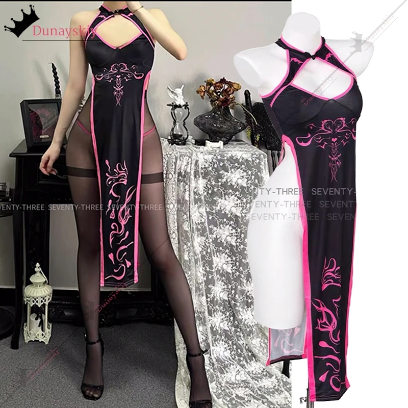 Ретро сексуальный Cheongsam Devil женское платье с высокой вилкой розовый тотем униформа Abyssal очаровательный демон 2025 Рождество/Хэллоуин косплей костюм
Ретро сексуальный Cheongsam Devil женское платье с высокой вилкой розовый тотем униформа Abyssal очаровательный демон 2025 Рождество/Хэллоуин косплей костюм