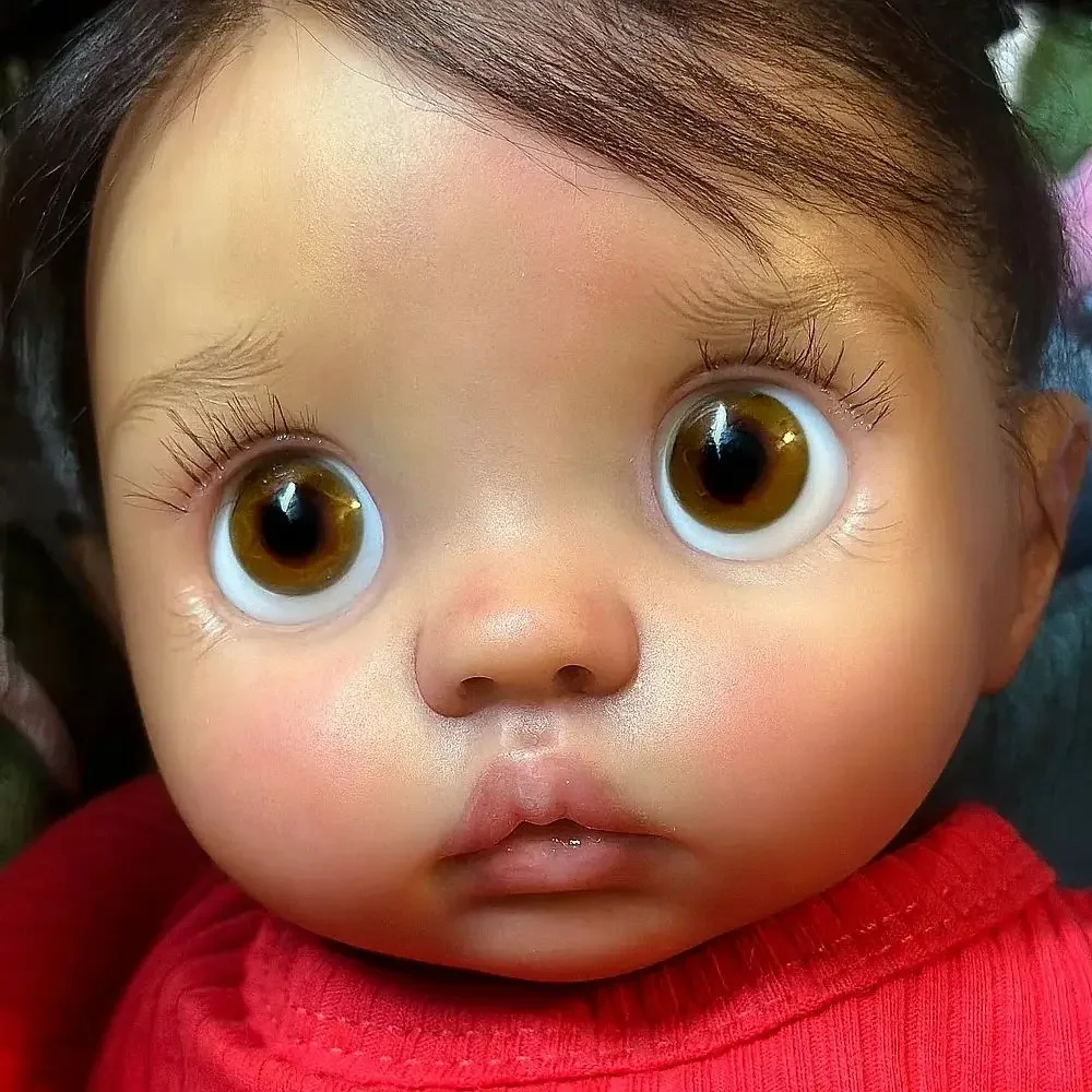 DLS Customized Limited Supply 16inch Reborn Baby Peeka With Hand-Rooted Hair Dark Skin Already Finished Doll Different Dress
DLS Customized Limited Supply 16inch Reborn Baby Peeka With Hand-Rooted Hair Dark Skin Already Finished Doll Different Dress