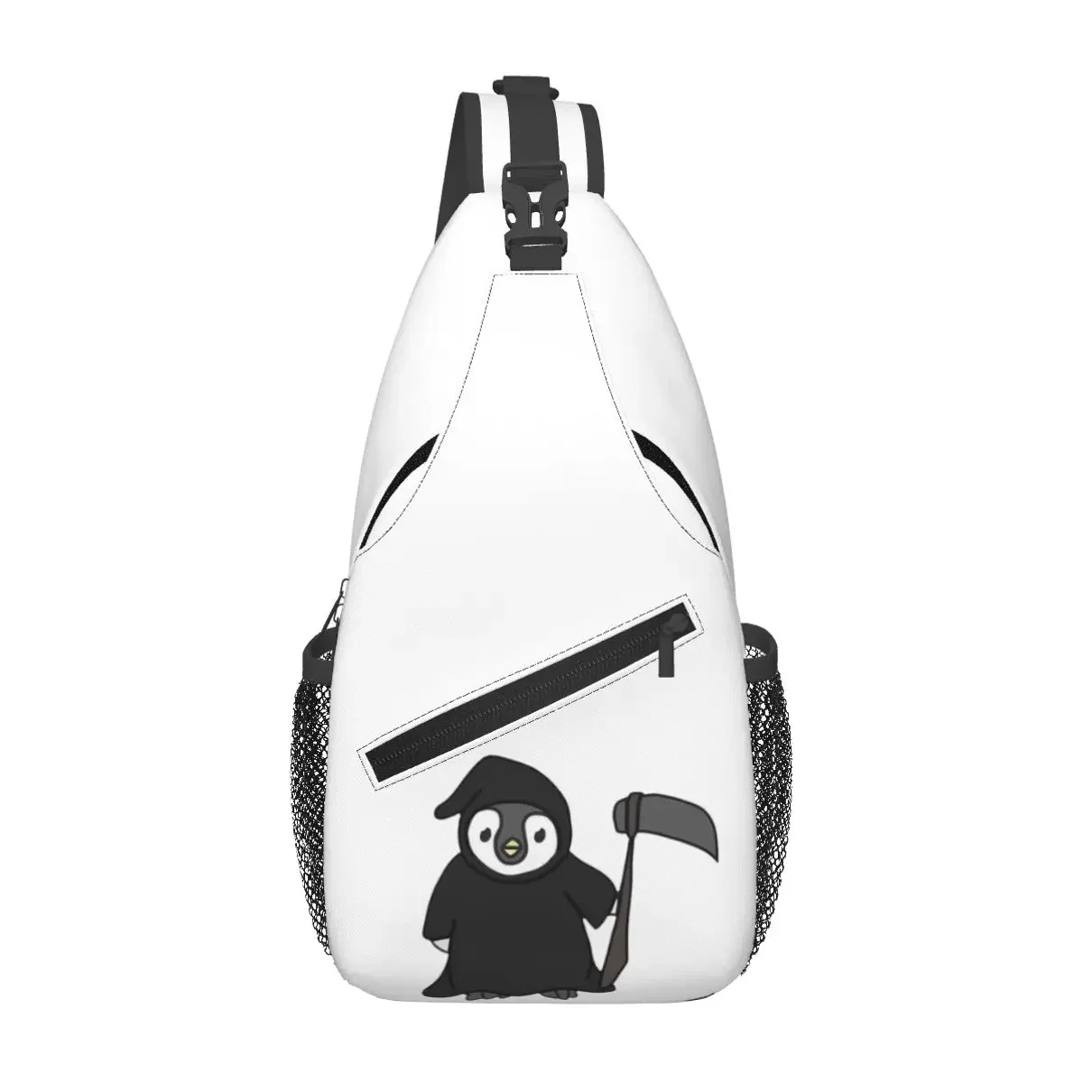 Grim Reaper Penguin Chest Bag Men Sling Crossbody Backpack Chest Bag Travel Hiking Daypack Shoulder Bag
Grim Reaper Penguin Chest Bag Men Sling Crossbody Backpack Chest Bag Travel Hiking Daypack Shoulder Bag