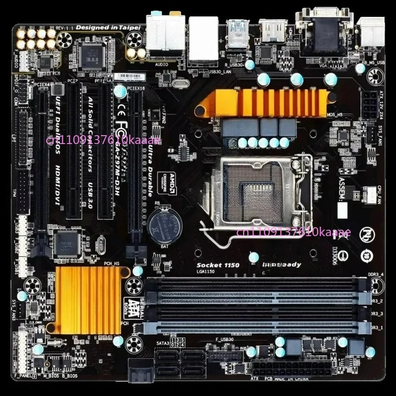 For Gigabyte Z97M-D3H 1150 Pins, Support I7 4790K DDR3 Memory MATX Medium Board
For Gigabyte Z97M-D3H 1150 Pins, Support I7 4790K DDR3 Memory MATX Medium Board