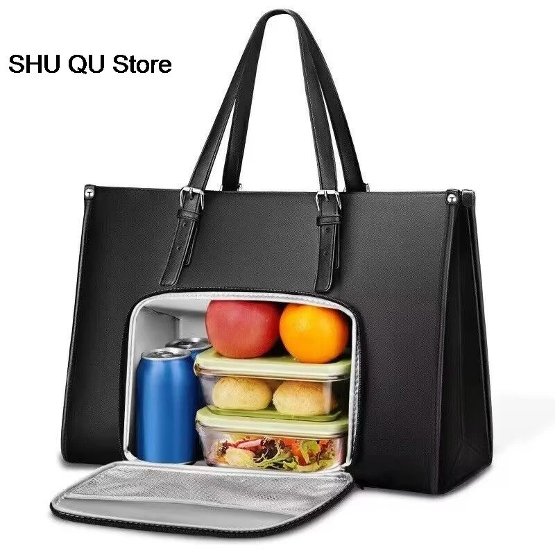 Lunch bag Easy to Carry Bag New laptop tote with insulated lunch compartment 15.6-inch pu briefcase
Lunch bag Easy to Carry Bag New laptop tote with insulated lunch compartment 15.6-inch pu briefcase