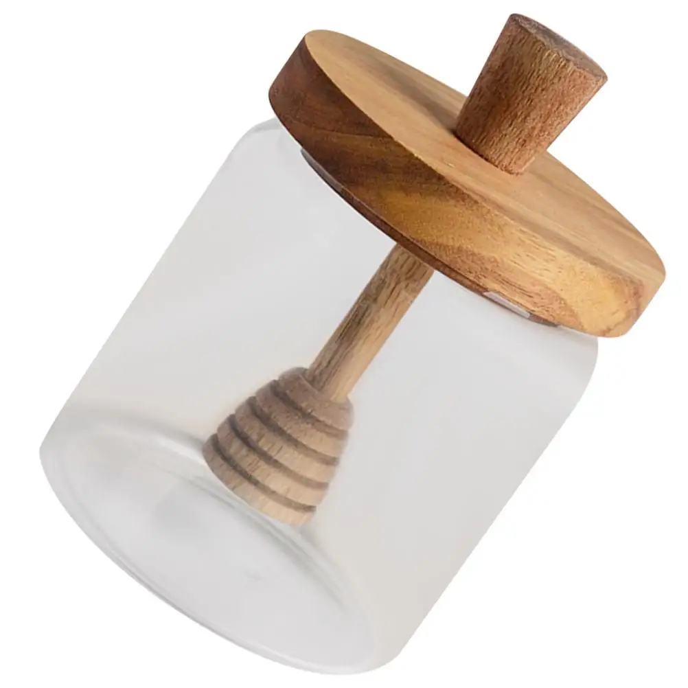 Honey Glass Jar with Dipper and Lid Bowl Container Dispenser Pot Containers Wood
Honey Glass Jar with Dipper and Lid Bowl Container Dispenser Pot Containers Wood