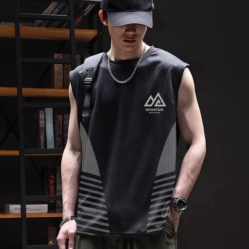 Qui Dry Ice Silk Svel Vest Men's Summer Sports Fitn Running Vest Breathable Moisture ng round Ne Vest
Qui Dry Ice Silk Svel Vest Men's Summer Sports Fitn Running Vest Breathable Moisture ng round Ne Vest