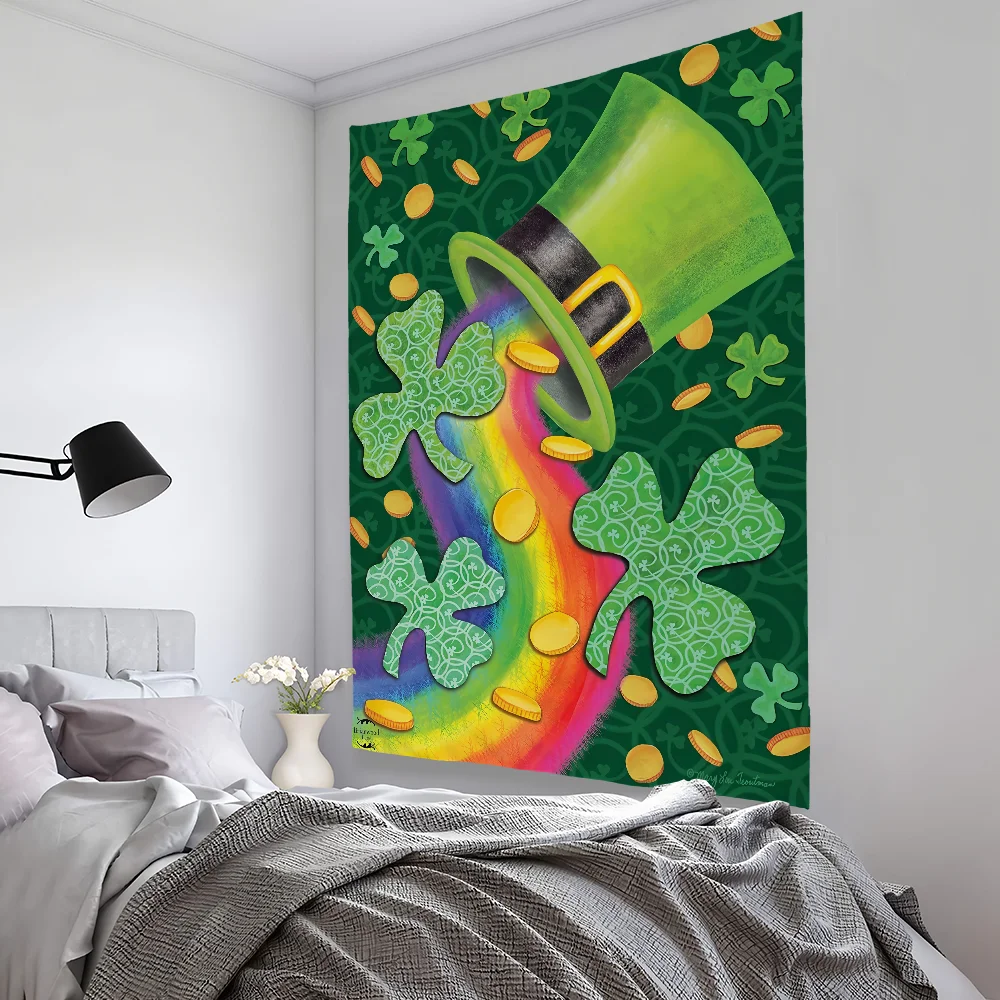 St Patricks Day Green Tapestry Bedroom Living Bar Garden Outdoor Microfiber Festival Decoration Background Art Banner
St Patricks Day Green Tapestry Bedroom Living Bar Garden Outdoor Microfiber Festival Decoration Background Art Banner