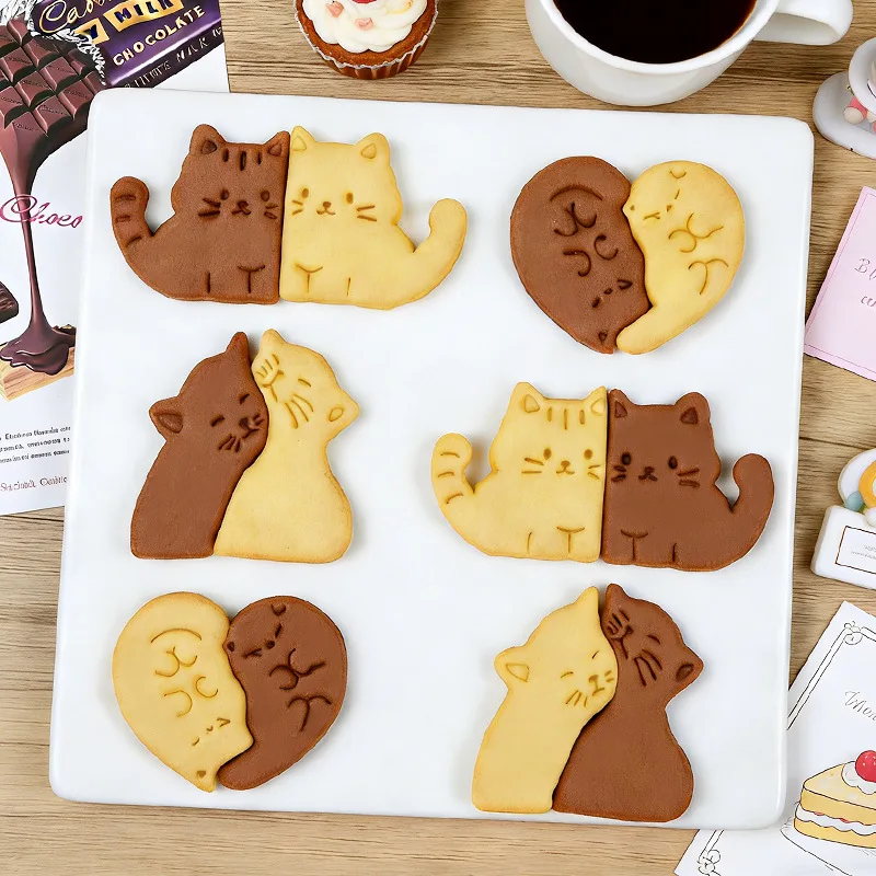 Custom cookie molds Cartoon cat cookie mold for Valentine's Day cookies3d3D Press Cookie Mold
Custom cookie molds Cartoon cat cookie mold for Valentine's Day cookies3d3D Press Cookie Mold