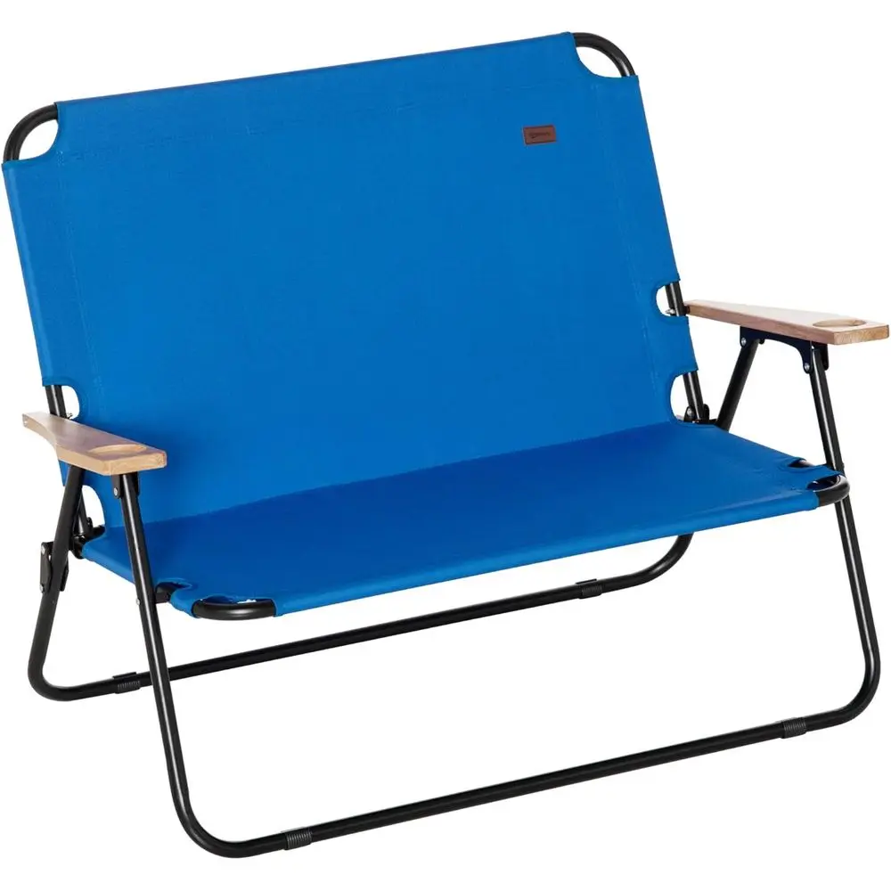 Portable Double Camping Chair for Two, Loveseat with Wood Armrests & Cupholders, Ideal for Outdoor Adventures, Beach, Sports, Tr
Portable Double Camping Chair for Two, Loveseat with Wood Armrests & Cupholders, Ideal for Outdoor Adventures, Beach, Sports, Tr