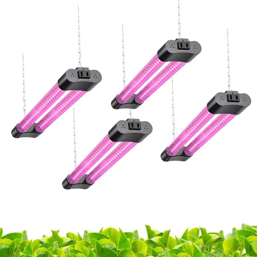 16inch 4 Pack LED Grow Lights Linkable Grow Lights for Indoor Plants, Full Spectrum Plant Lights Plug and Hanging Design with On
16inch 4 Pack LED Grow Lights Linkable Grow Lights for Indoor Plants, Full Spectrum Plant Lights Plug and Hanging Design with On