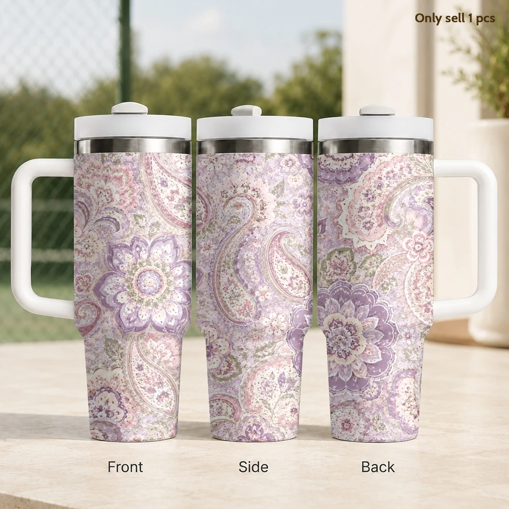 Mixed Fabric Vacuum Flasks 40oz Stainless Steel Insulated Tumbler With Handle & Straw Leakproof Travel Mug
Mixed Fabric Vacuum Flasks 40oz Stainless Steel Insulated Tumbler With Handle & Straw Leakproof Travel Mug