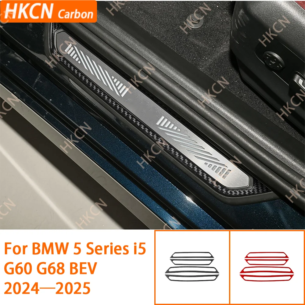 For BMW 5 Series i5 G60 G68 2024 2025 Carbon Fiber Inner Threshold Sill Panel Trim Cover Car Accessories Decoration Sticker
For BMW 5 Series i5 G60 G68 2024 2025 Carbon Fiber Inner Threshold Sill Panel Trim Cover Car Accessories Decoration Sticker