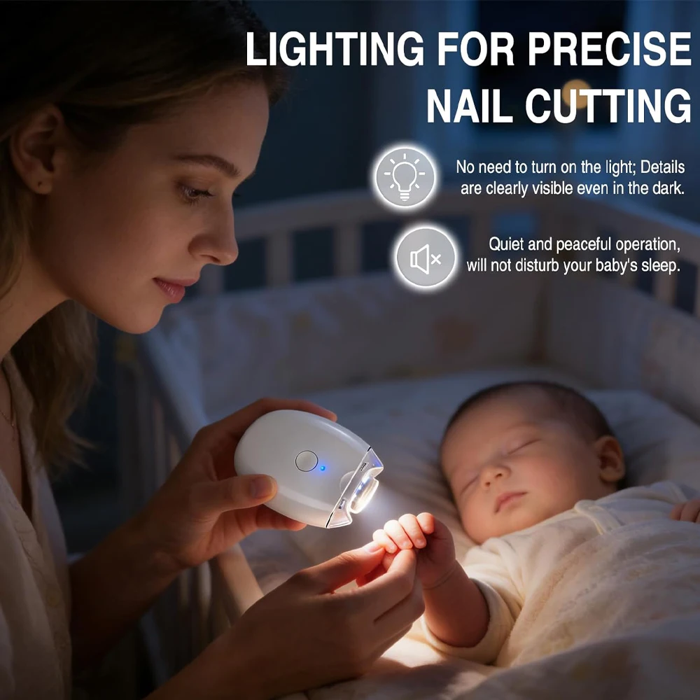 2 IN 1 Electric Nail Clipper Cutter With LED Light Automatic Nail Grinder Trimmer For Baby Adult Mini Manicure Tools Nail Care
2 IN 1 Electric Nail Clipper Cutter With LED Light Automatic Nail Grinder Trimmer For Baby Adult Mini Manicure Tools Nail Care