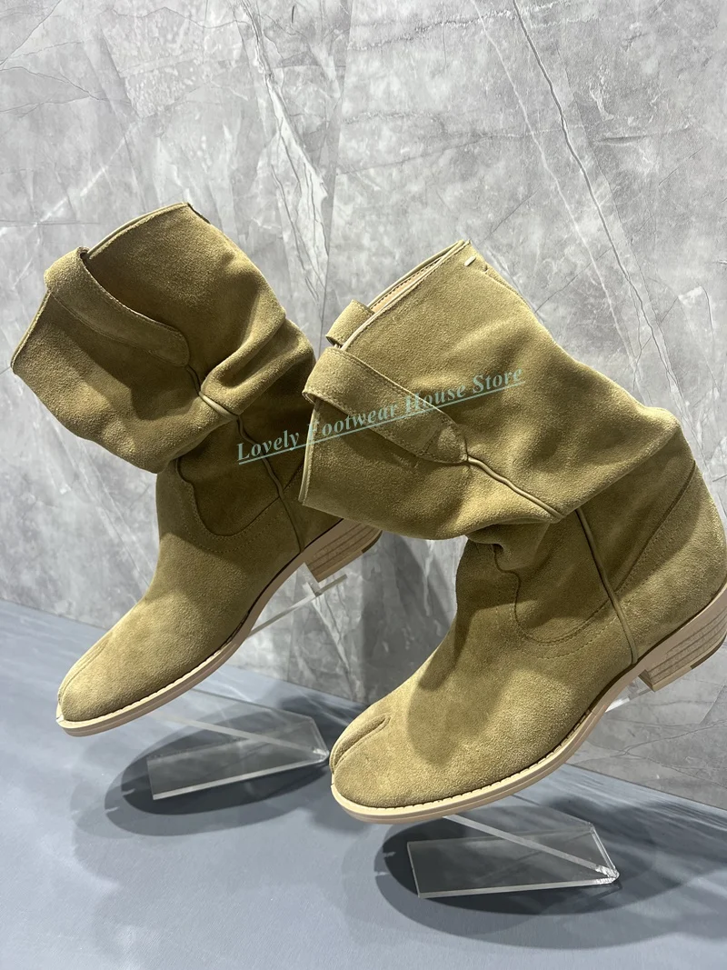 Fashion Woman Tibi Toe Velvet Ankle Boots Comfortable Slip On New Style Low Square Heel Female Western Cowboy Suede Boots
Fashion Woman Tibi Toe Velvet Ankle Boots Comfortable Slip On New Style Low Square Heel Female Western Cowboy Suede Boots