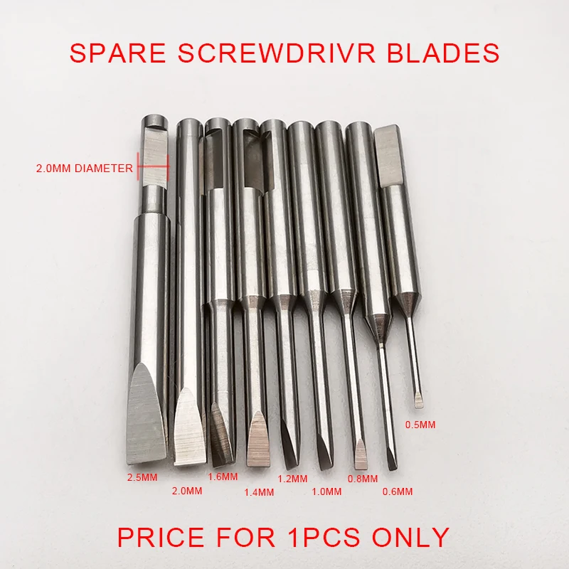 Spare Blades For Screwdriver Fit Hole 2.0mm ONLY, Watchmaker Tools,Watch Repair Tool
Spare Blades For Screwdriver Fit Hole 2.0mm ONLY, Watchmaker Tools,Watch Repair Tool