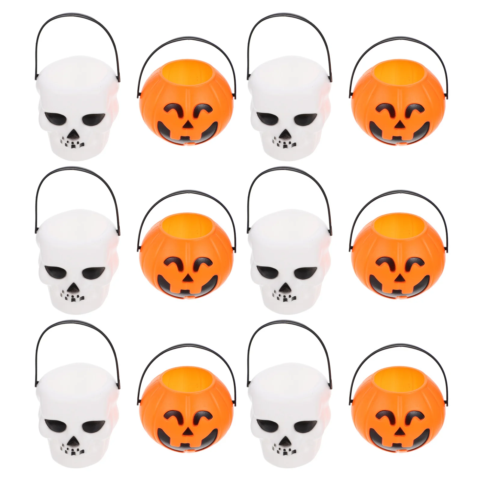 12Pcs Pumpkin Candy Holders Halloween Buckets Creative Trick Party Supplies Halloween Gift Jars Festival Props 
12Pcs Pumpkin Candy Holders Halloween Buckets Creative Trick Party Supplies Halloween Gift Jars Festival Props