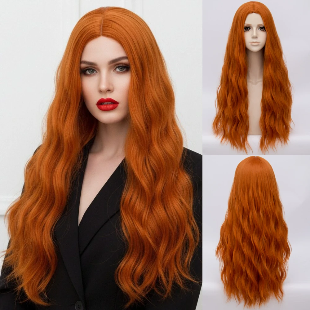 Оранжевый длинный пушистый синтетический парик с волнами, термостойкий женский для аниме-игр, косплей, повседневная вечеринка
Оранжевый длинный пушистый синтетический парик с волнами, термостойкий женский для аниме-игр, косплей, повседневная вечеринка