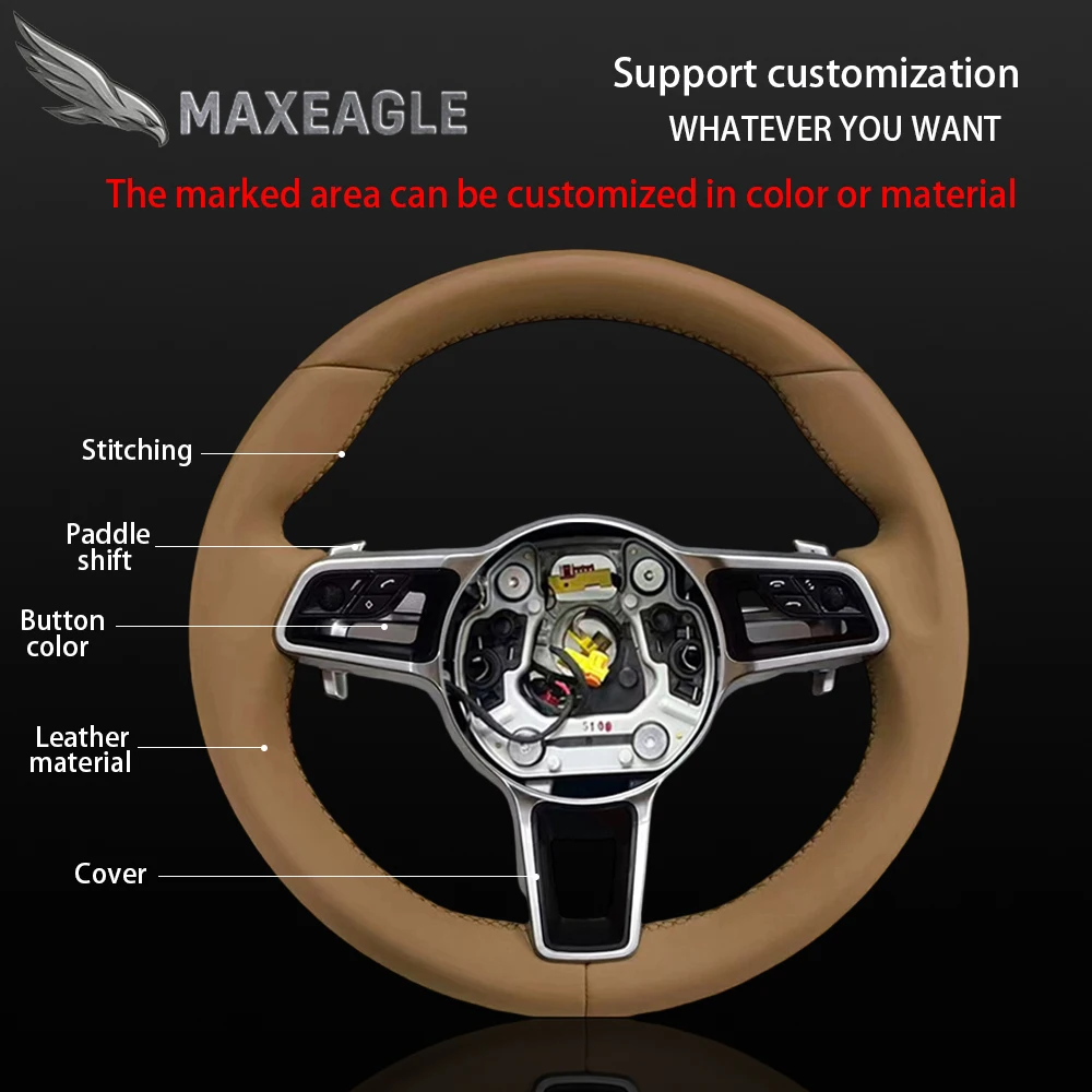 Руль MAXEAGLE для руля Porsche — совместим с Boxster/911(997)/Panamera/Cayenne/Cayman(987/981)/718
Руль MAXEAGLE для руля Porsche — совместим с Boxster/911(997)/Panamera/Cayenne/Cayman(987/981)/718