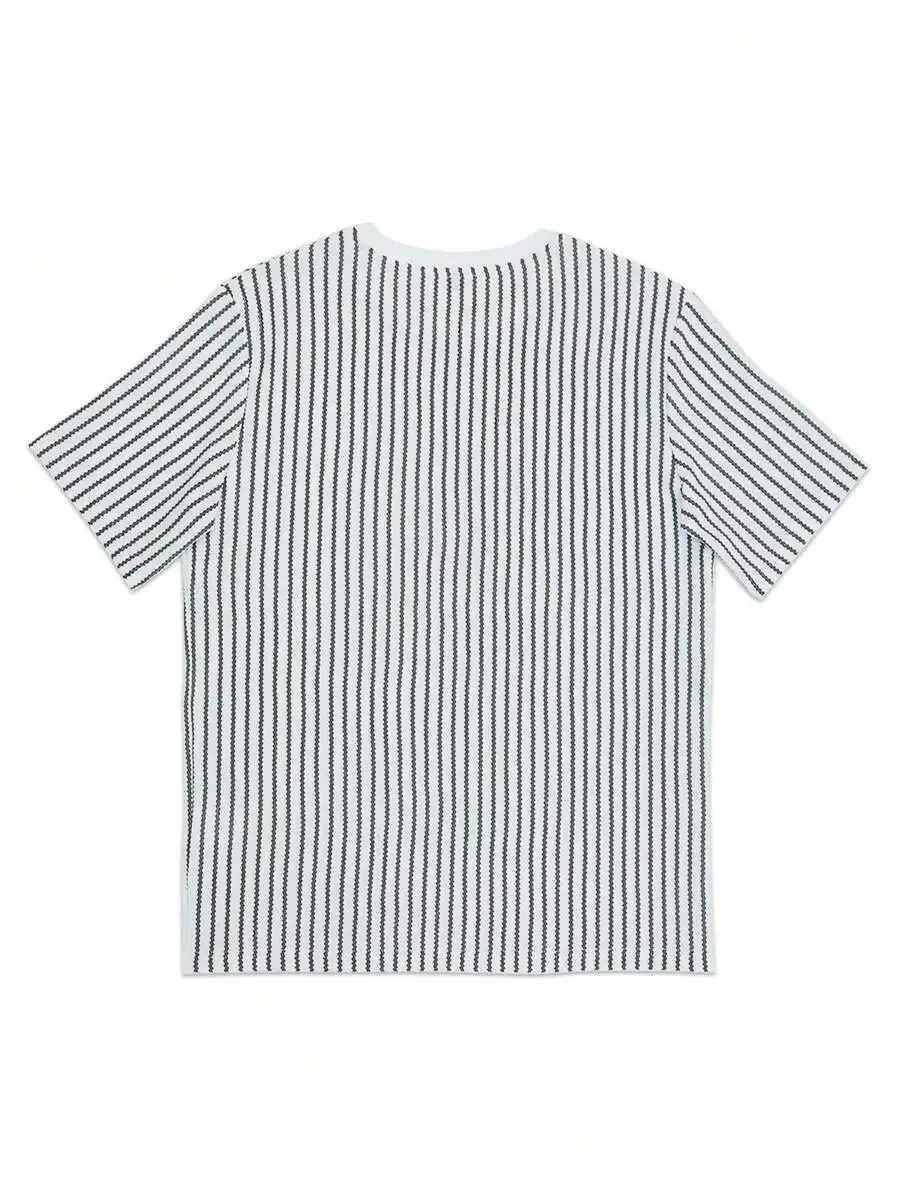 Mens Textured Striped Casual Short Sleeve T-Shirt
Mens Textured Striped Casual Short Sleeve T-Shirt