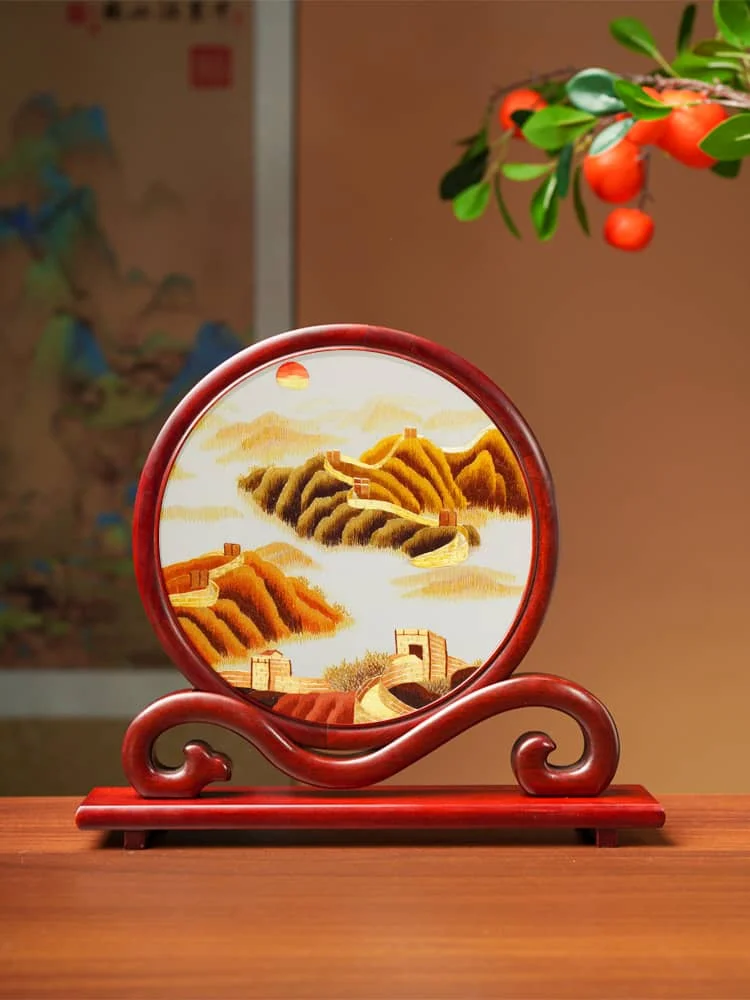 BENDICION Su Embroidery Great Wall of China,Panda,Living Room Home Decor Solid Wood Decorations Ornament Handicraft Special Gift
BENDICION Su Embroidery Great Wall of China,Panda,Living Room Home Decor Solid Wood Decorations Ornament Handicraft Special Gift