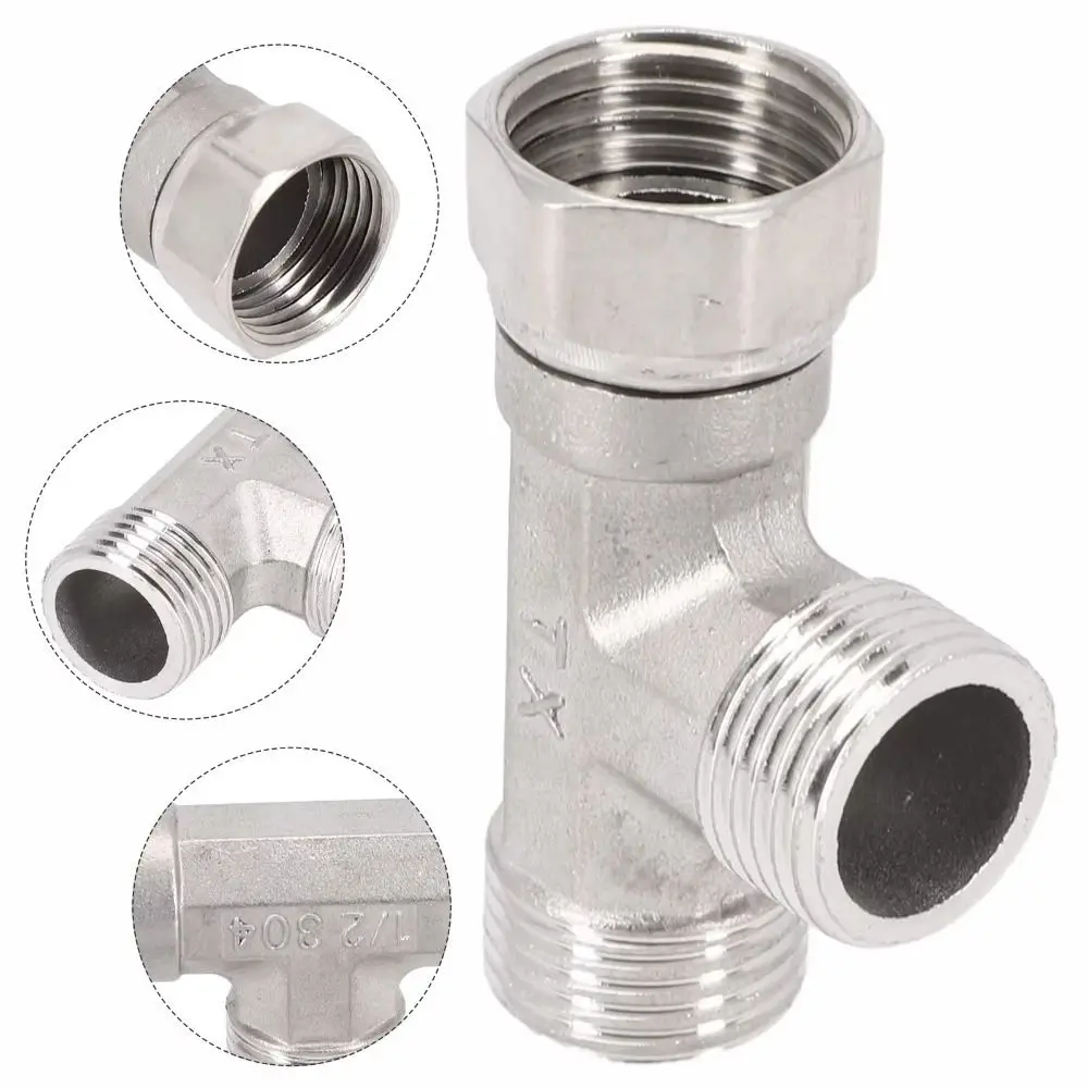 Durable Stainless Steel 3 Ways Valve Shower Faucet Water Splitter T Adapter Converter Spray Nozzle Shower Valve Bathroom
Durable Stainless Steel 3 Ways Valve Shower Faucet Water Splitter T Adapter Converter Spray Nozzle Shower Valve Bathroom