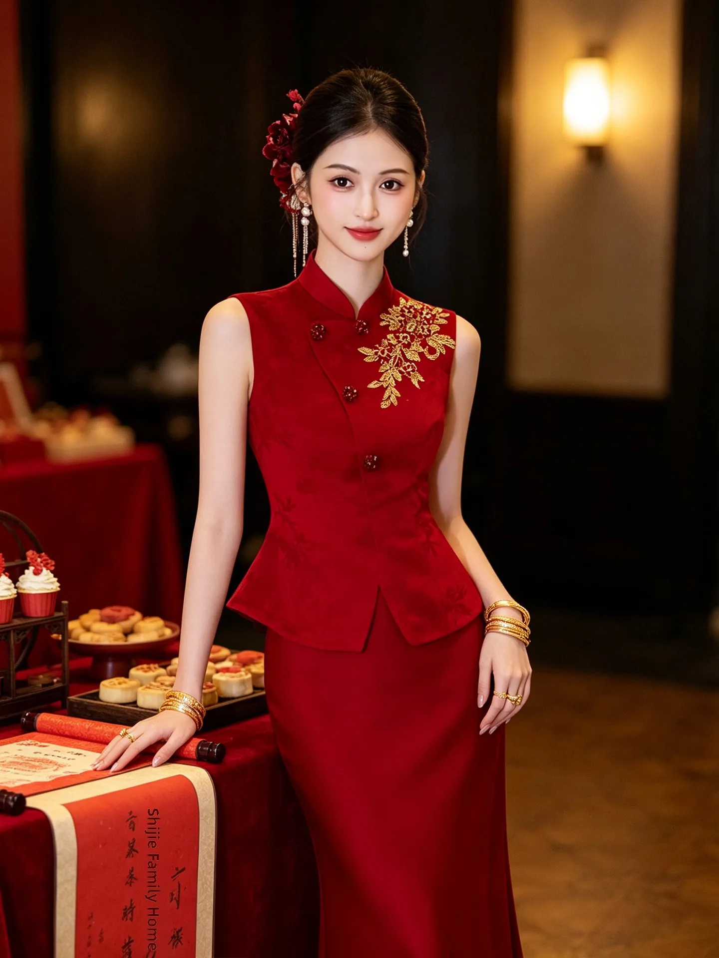 Red Wedding Dr New Chinese Sle Morning Robe Women's New Brideom Ceremony Evening Gown Ele Aosphere Vintage Embr...
Red Wedding Dr New Chinese Sle Morning Robe Women's New Brideom Ceremony Evening Gown Ele Aosphere Vintage Embr...