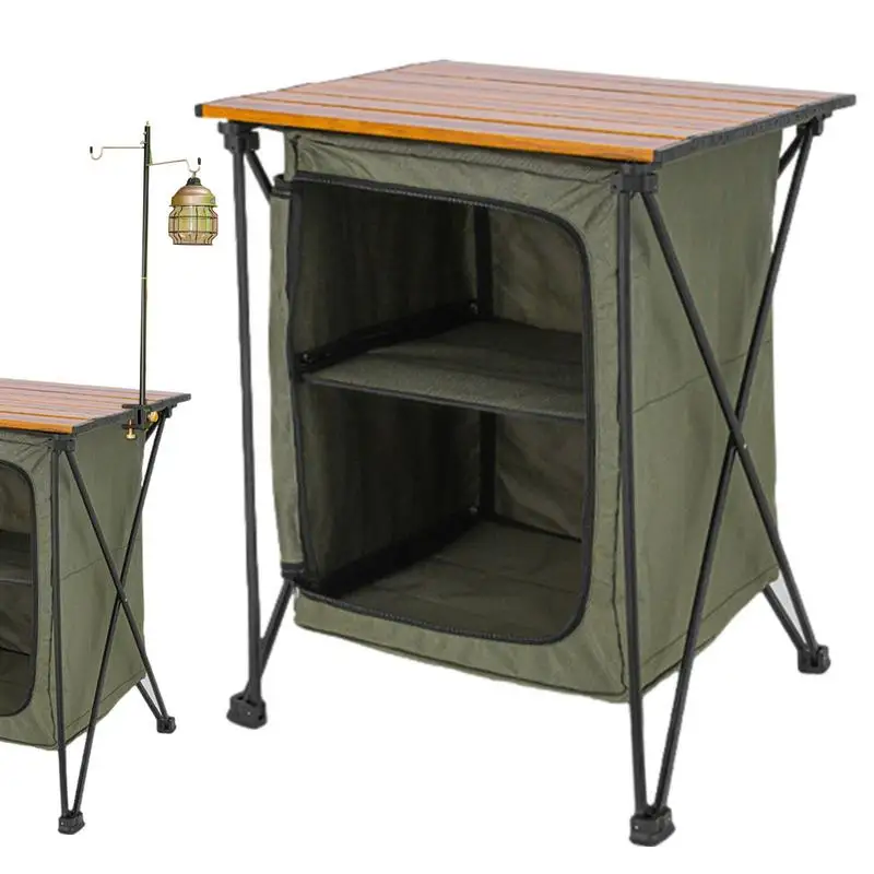 Folding Outdoor Cooking Cupboard Storage Organizer For Camping Kitchen Station Folding Cooking Table With Storage Organizer
Folding Outdoor Cooking Cupboard Storage Organizer For Camping Kitchen Station Folding Cooking Table With Storage Organizer