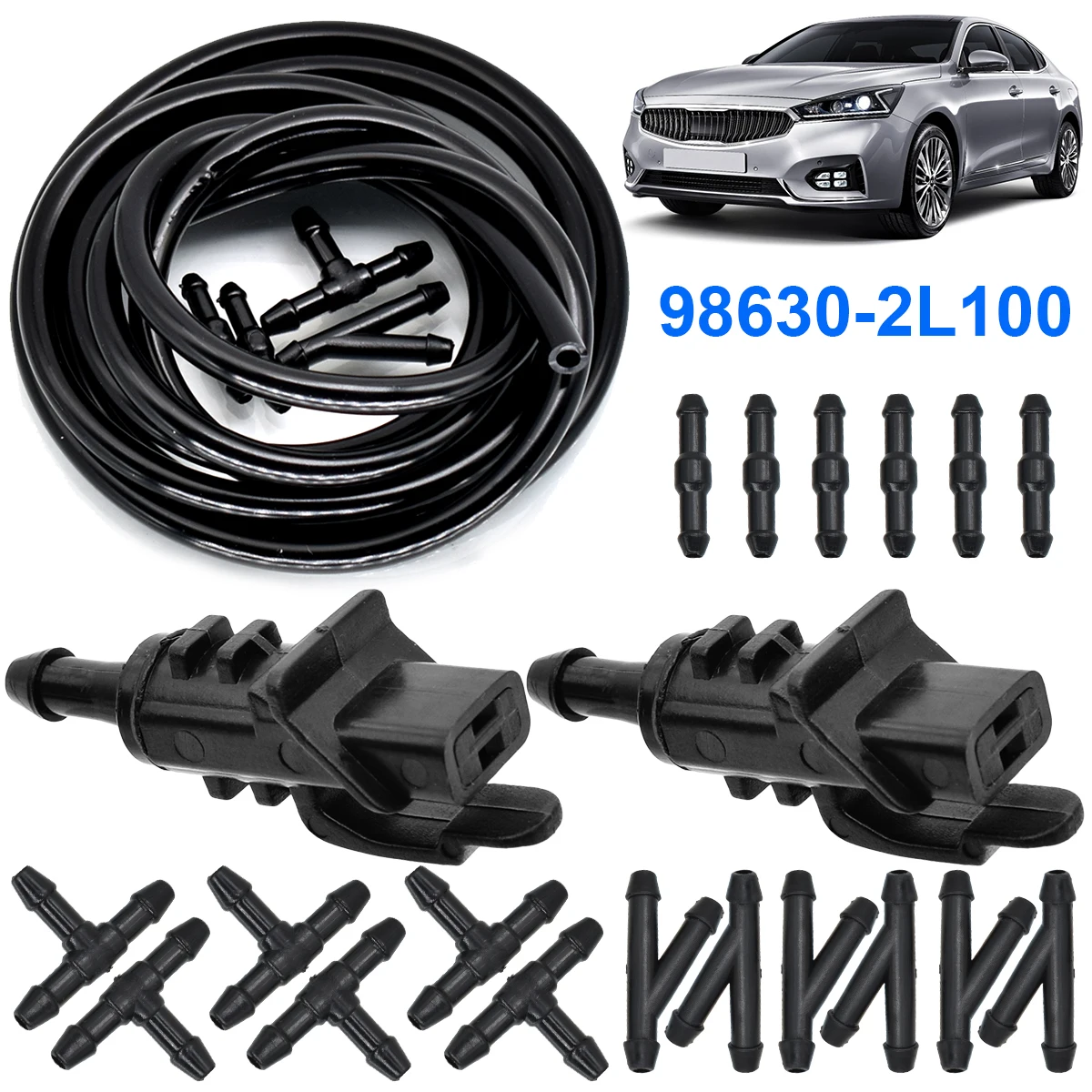 Front Windshield Wiper Washer Jet Nozzle Hose For Kia Sid Ceed Cee'd ED Sport Wagon SW Cadenza K7 Sprayer Nozzles 98630-2L100
Front Windshield Wiper Washer Jet Nozzle Hose For Kia Sid Ceed Cee'd ED Sport Wagon SW Cadenza K7 Sprayer Nozzles 98630-2L100