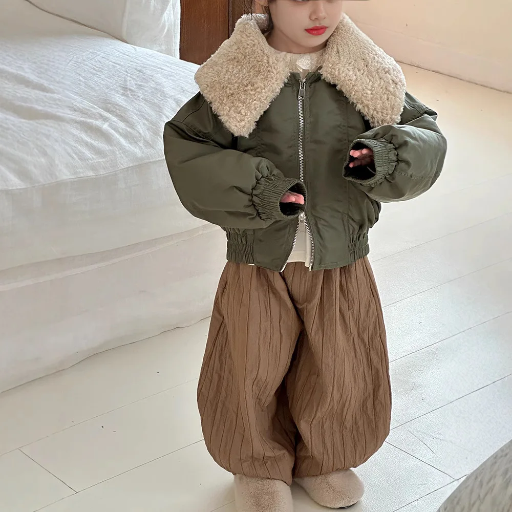 New Winter Kids Baby Girls Parkas Woolen Collar Thicken Warm Toddler Girls Cargo Jacket Long Sleeve Infant Girls Outerwear Coat
New Winter Kids Baby Girls Parkas Woolen Collar Thicken Warm Toddler Girls Cargo Jacket Long Sleeve Infant Girls Outerwear Coat