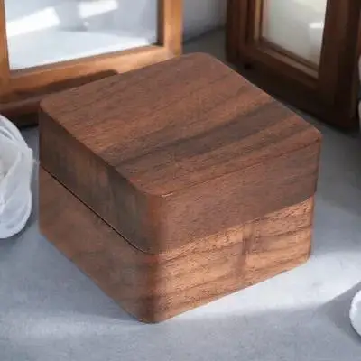 Wooden Ring Box Compact Lightweight Travel-Friendly Ring Storage Case Dustproof Waterproof for Engagement Proposal Wedding
Wooden Ring Box Compact Lightweight Travel-Friendly Ring Storage Case Dustproof Waterproof for Engagement Proposal Wedding