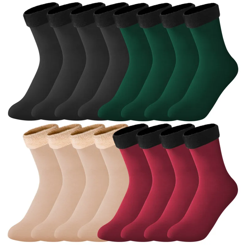 6/8/10Pairs/Lot Women/Men Winter Warm Thicken Thermal Socks Wool Cashmere Snow Black Skin Seamless Velvet Soft Boots Sock Lot
6/8/10Pairs/Lot Women/Men Winter Warm Thicken Thermal Socks Wool Cashmere Snow Black Skin Seamless Velvet Soft Boots Sock Lot