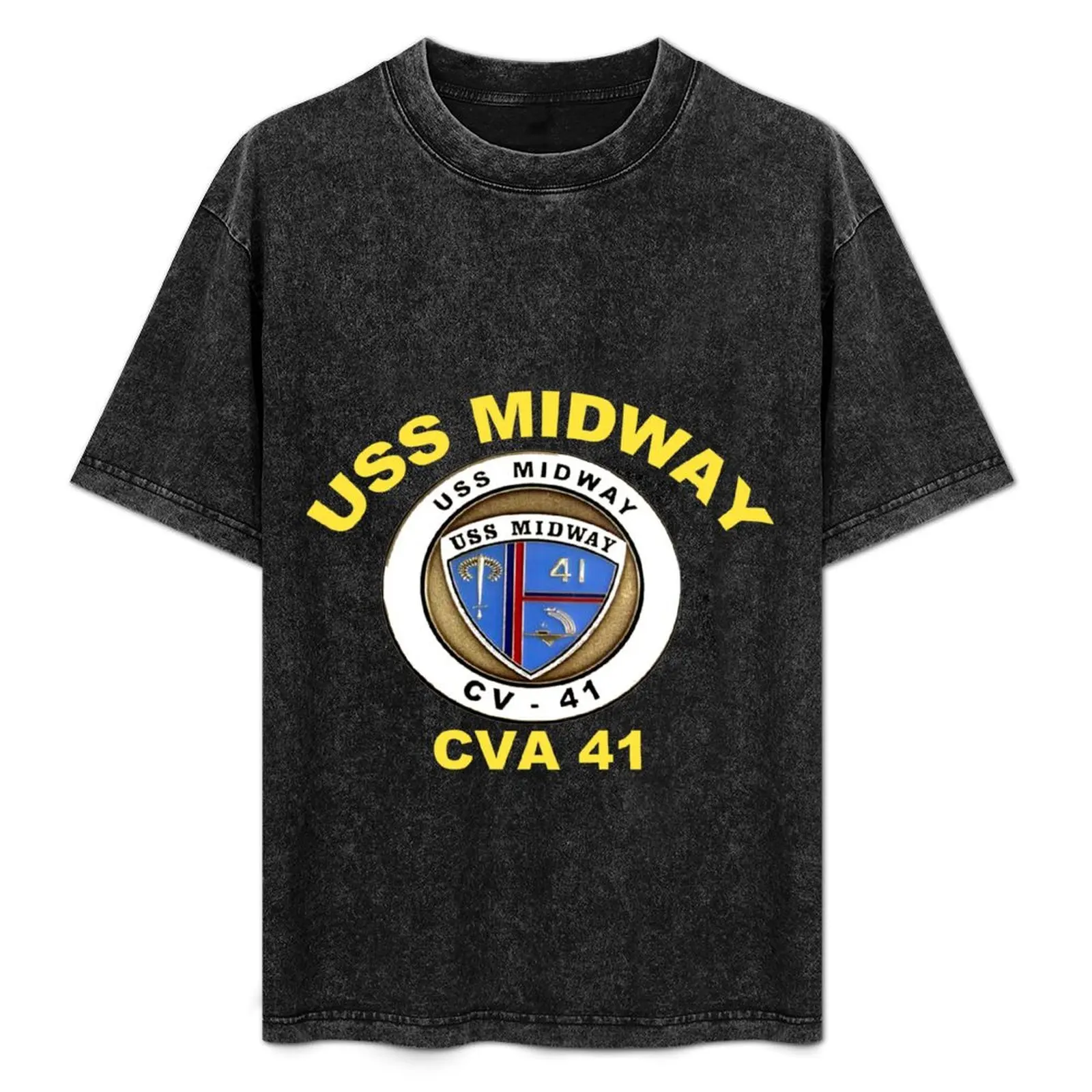 USS Midway (CVB/CVA/CV-41) Crest for Dark T-Shirt Art Pattern Printed Casual Top
USS Midway (CVB/CVA/CV-41) Crest for Dark T-Shirt Art Pattern Printed Casual Top